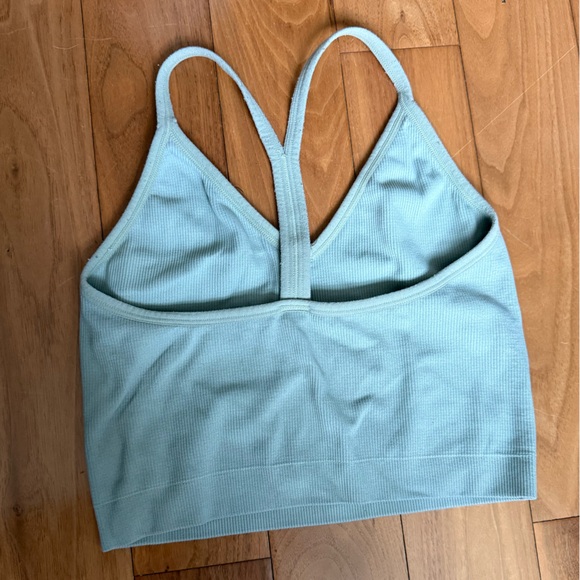 Set Active Ribbed light green bra top - Picture 2 of 4